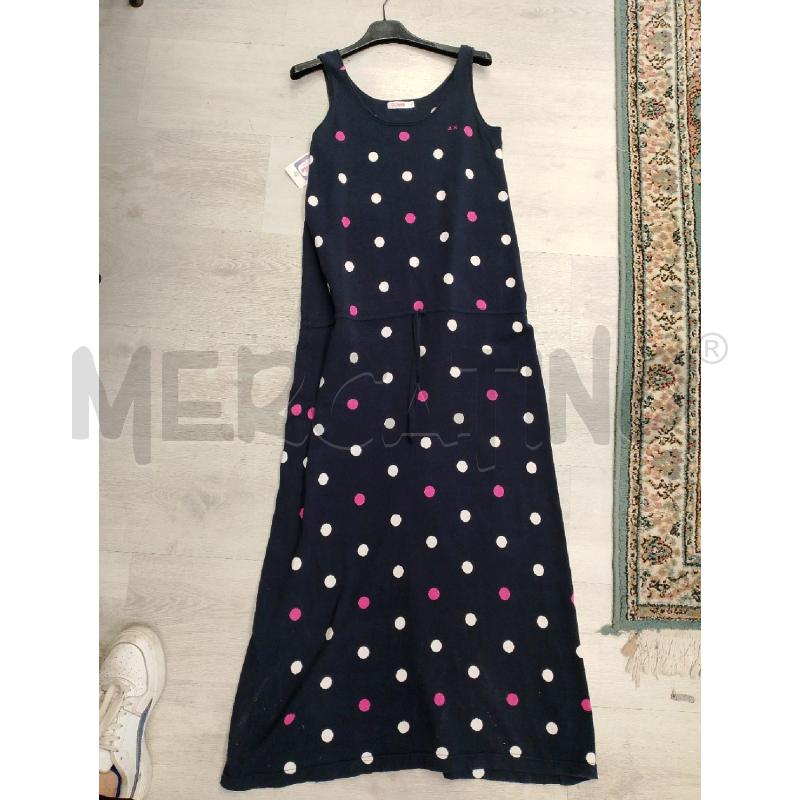 VESTITO DONNA SUN68 BLU SCURO POIS BIANCHI ROSA  | Mercatino dell'Usato San giovanni teatino 1