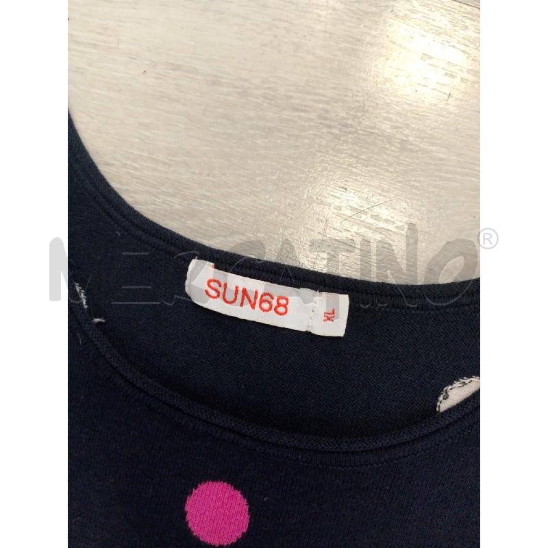 VESTITO DONNA SUN68 BLU SCURO POIS BIANCHI ROSA  | Mercatino dell'Usato San giovanni teatino 2
