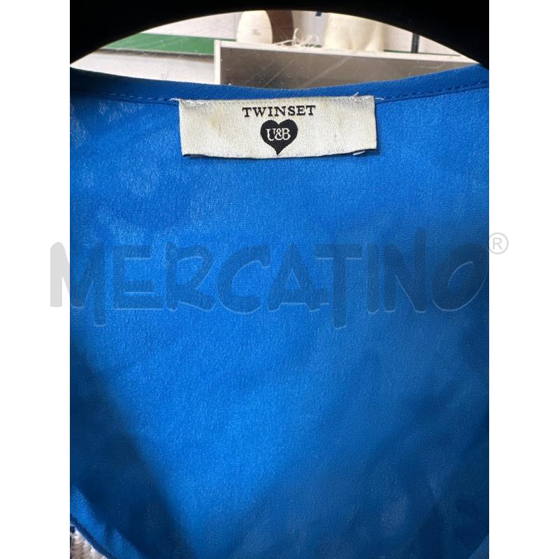 VESTITO DONNA TWINSET BLU TRAFORATO BIANCO | Mercatino dell'Usato San giovanni teatino 2