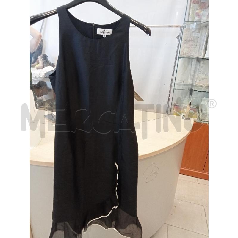 VESTITO DONNA VALENTINO NERO RIGA BIANCA | Mercatino dell'Usato San giovanni teatino 1