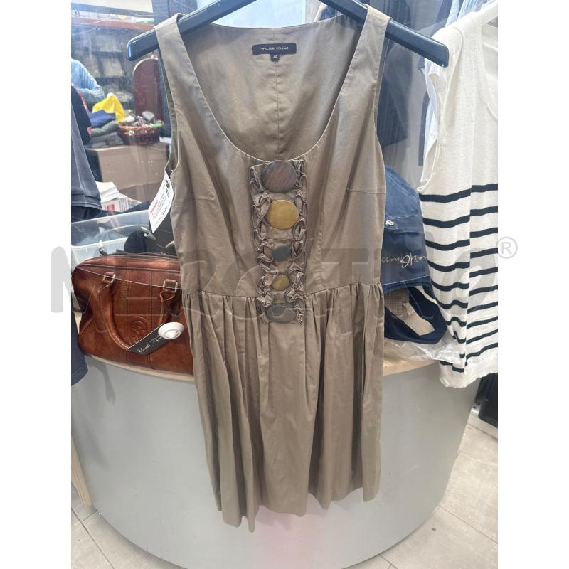 VESTITO DONNA VALTER VOULAZ BEIGE CERCHI LEGNO | Mercatino dell'Usato San giovanni teatino 1