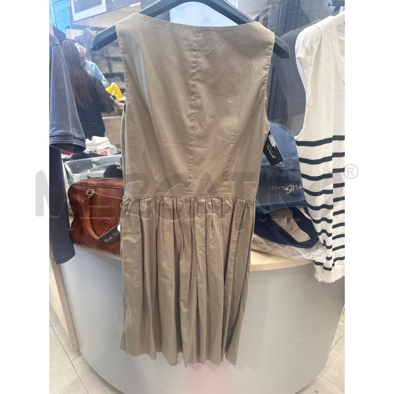 VESTITO DONNA VALTER VOULAZ BEIGE CERCHI LEGNO | Mercatino dell'Usato San giovanni teatino 2