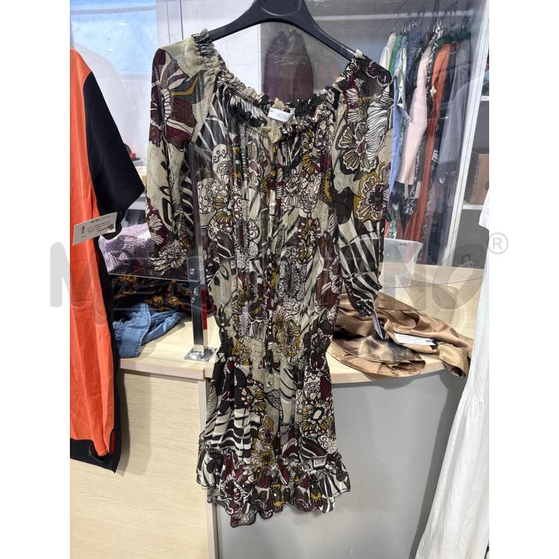 VESTITO DONNA VICOLO BEIGE FANTASIA | Mercatino dell'Usato San giovanni teatino 1