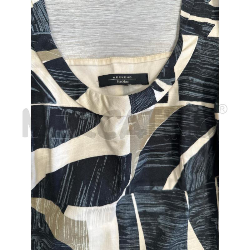 VESTITO DONNA WEEKEND MAX MARA BLU MARRONE BEIGE | Mercatino dell'Usato San giovanni teatino 2