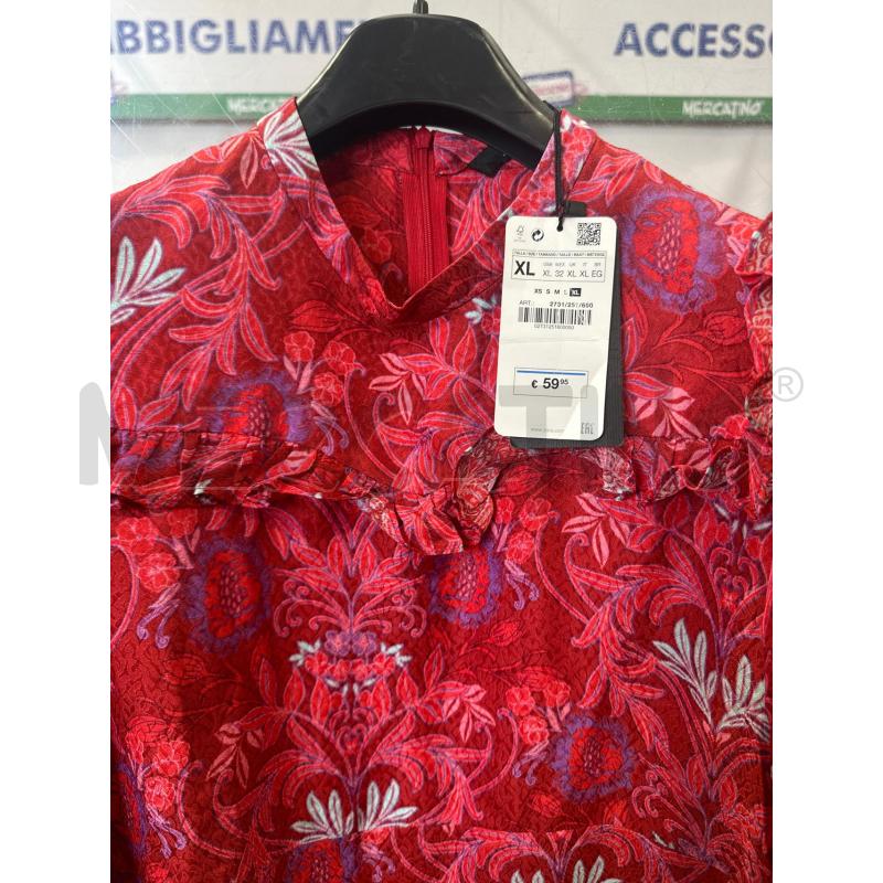 VESTITO DONNA ZARA FUCSIA FANTASIA  | Mercatino dell'Usato San giovanni teatino 2