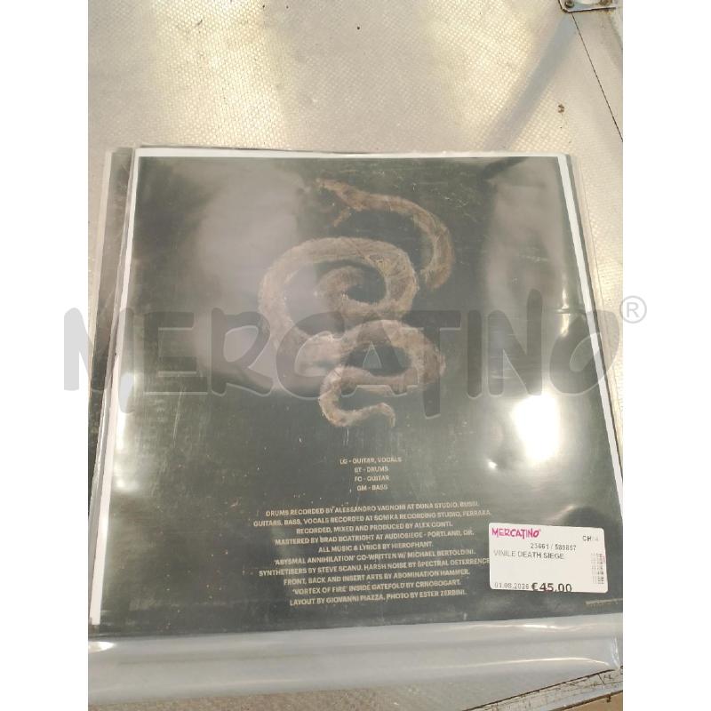VINILE DEATH SIEGE  | Mercatino dell'Usato San giovanni teatino 2