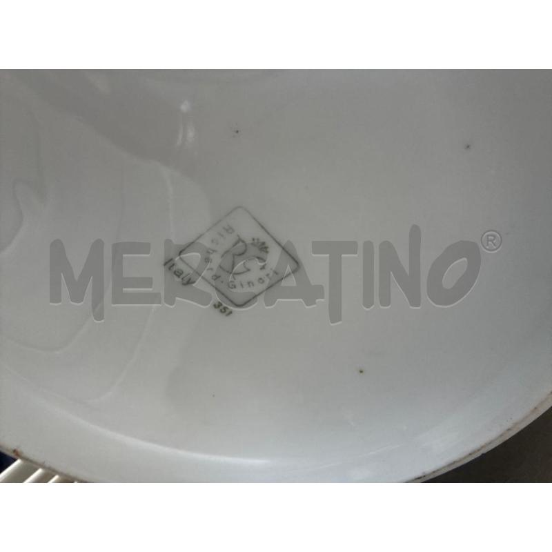 ZUPPIERA GINORI FIORI ROSSI BORDO ORO | Mercatino dell'Usato San giovanni teatino 2