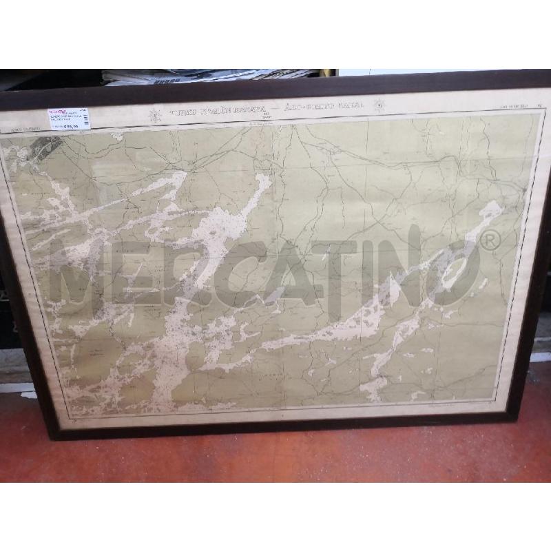 QUADRO CARTINA NAVALE FINLANDIA ANNI 60 ORIGINALE | Mercatino dell'Usato Savigliano 5