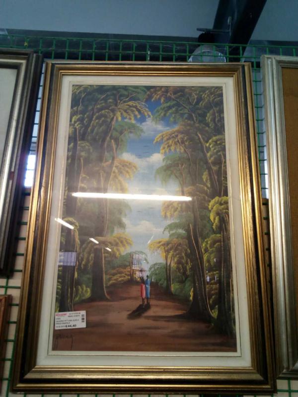 QUADRO PITTURA OLIO AFRICA KAIZALA | Mercatino dell'Usato Savigliano 1