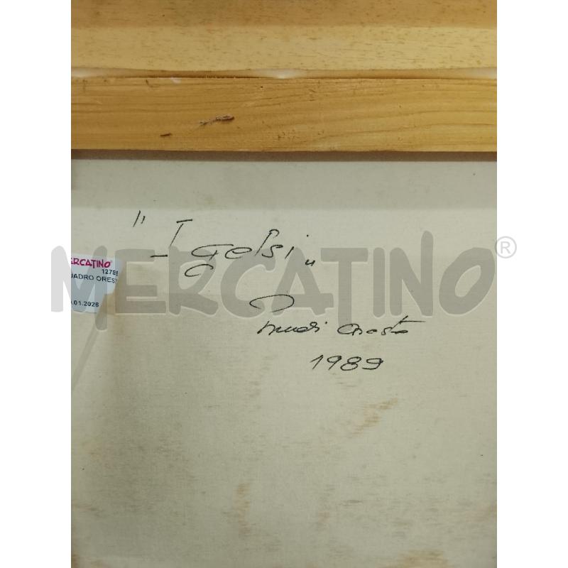QUADRO ORESTE PICCOLI | Mercatino dell'Usato Cantu' 3
