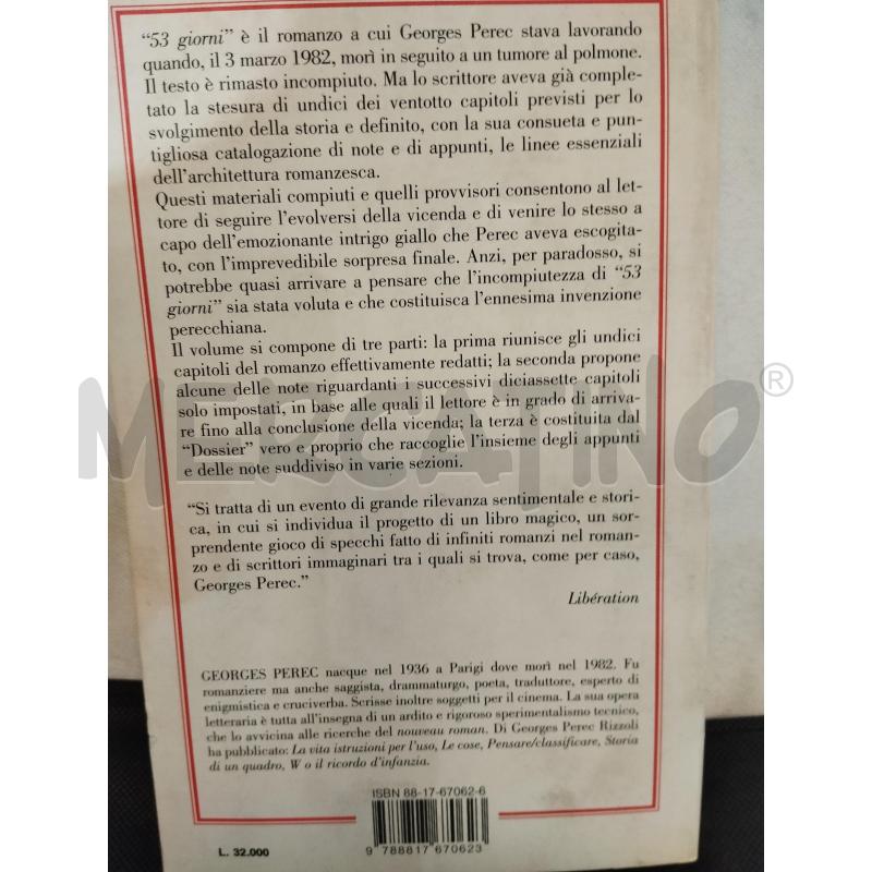 53 GIORNI GEORGES PEREC | Mercatino dell'Usato Catania stazione centrale 2