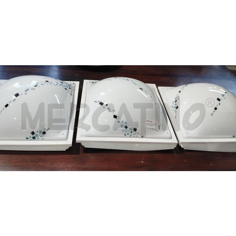 APPLIQUE ANNI 80 PLEXIGLASS CURVO 3 PZ 40X 40 | Mercatino dell'Usato Catania stazione centrale 1