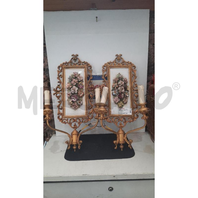 APPLIQUE COPPIA CON CAPODIMONTE | Mercatino dell'Usato Catania stazione centrale 1