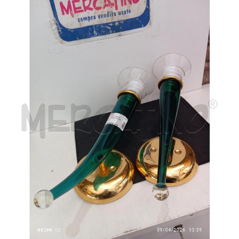 APPLIQUE COPPIA VE ART MURANO | Mercatino dell'Usato Catania stazione centrale 1