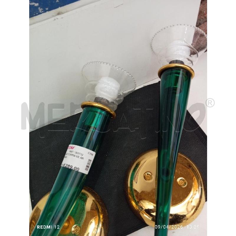 APPLIQUE COPPIA VE ART MURANO | Mercatino dell'Usato Catania stazione centrale 3