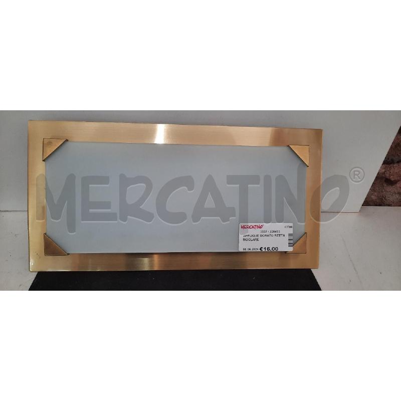 APPLIQUE DORATO RETTANGOLARE | Mercatino dell'Usato Catania stazione centrale 3