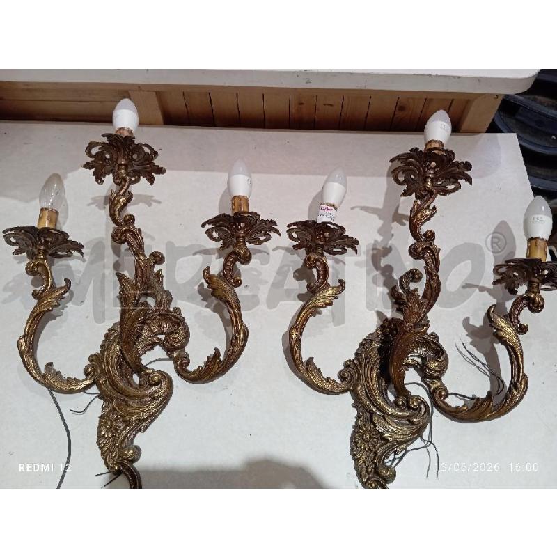 APPLIQUE  COPPIA OTTONE | Mercatino dell'Usato Catania stazione centrale 1