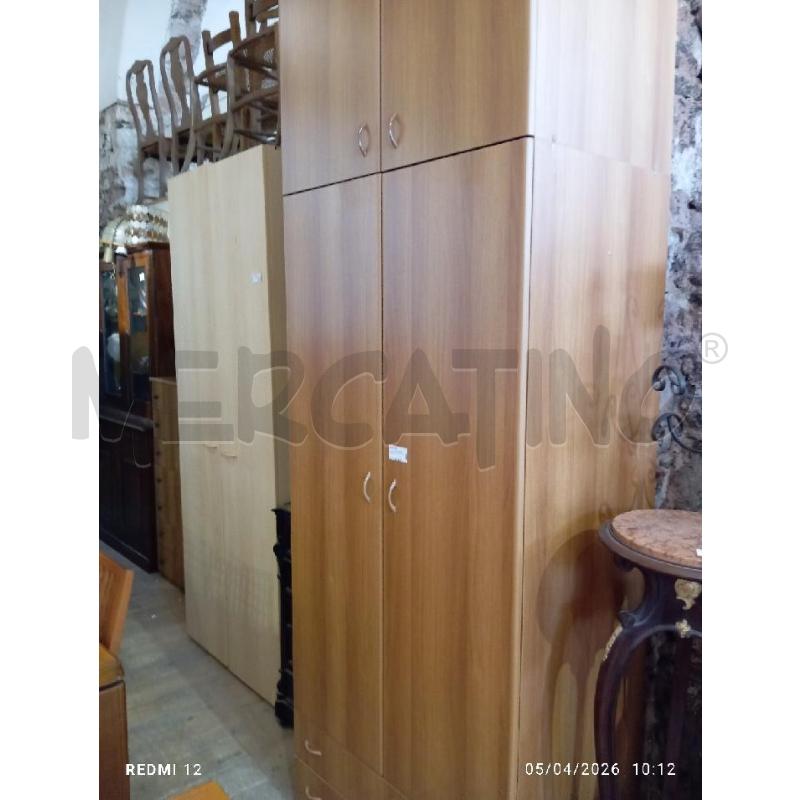 ARMADIETTO  NOCE DUE ANTE | Mercatino dell'Usato Catania stazione centrale 2
