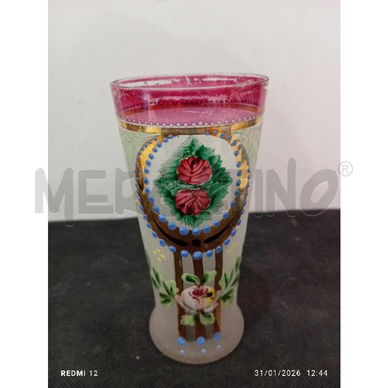 BICCHIERE ANTICO DECORATO | Mercatino dell'Usato Catania stazione centrale 1
