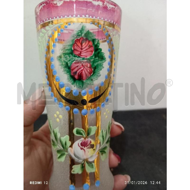 BICCHIERE ANTICO DECORATO | Mercatino dell'Usato Catania stazione centrale 3