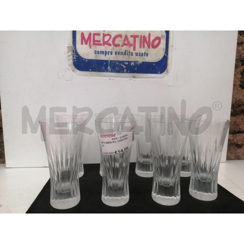 BICCHIERI PZ. CRISTALLO | Mercatino dell'Usato Catania stazione centrale 1