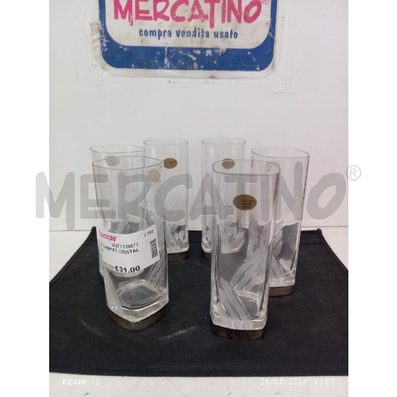 BICCHIERI PZ. CRISTALLO | Mercatino dell'Usato Catania stazione centrale 3