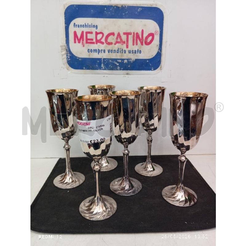 BICCHIERI PZ. SILVER | Mercatino dell'Usato Catania stazione centrale 1