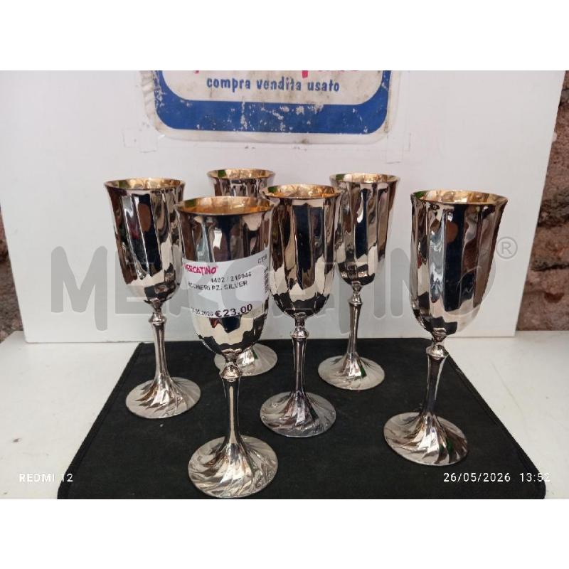 BICCHIERI PZ. SILVER | Mercatino dell'Usato Catania stazione centrale 3