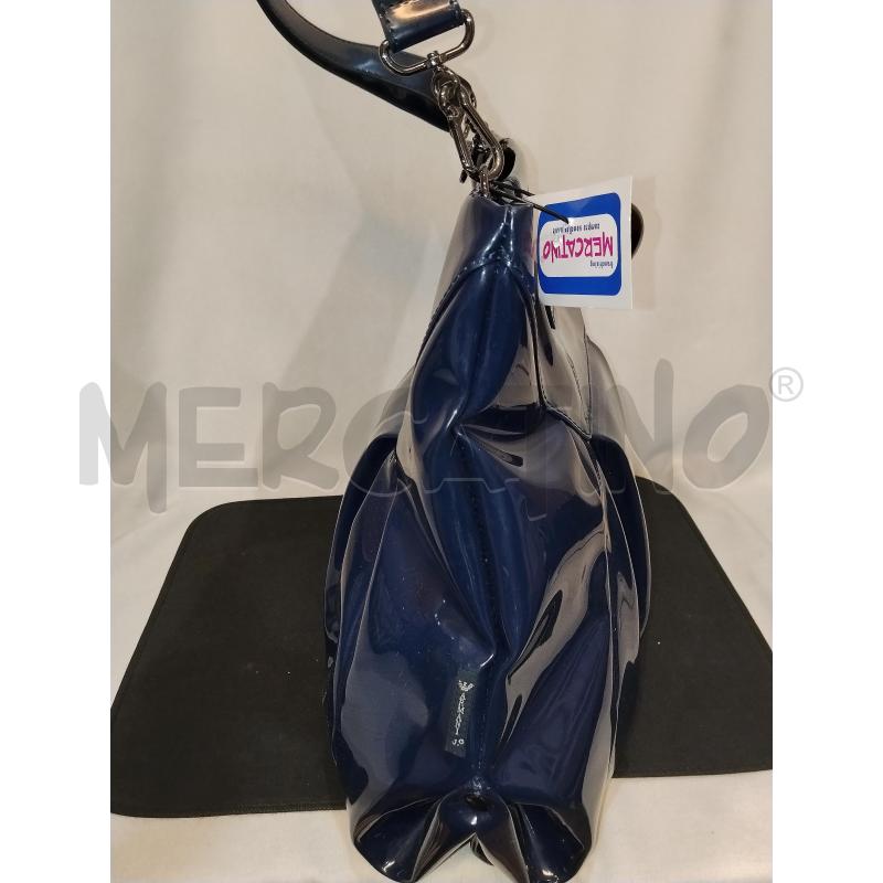BORSA DONNA ARMANI JEANS BLU LUCIDA  | Mercatino dell'Usato Catania stazione centrale 2