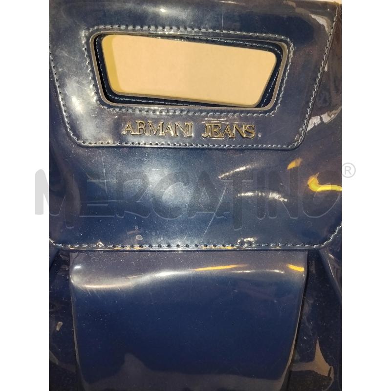 BORSA DONNA ARMANI JEANS BLU LUCIDA  | Mercatino dell'Usato Catania stazione centrale 4