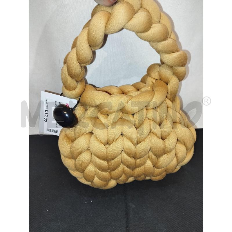BORSA DONNA ARTIGIANALI BEIGE INTRCCIATO | Mercatino dell'Usato Catania stazione centrale 3