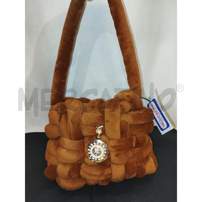 BORSA DONNA ARTIGIANALI MARRONE INTRECCIANTO | Mercatino dell'Usato Catania stazione centrale 1