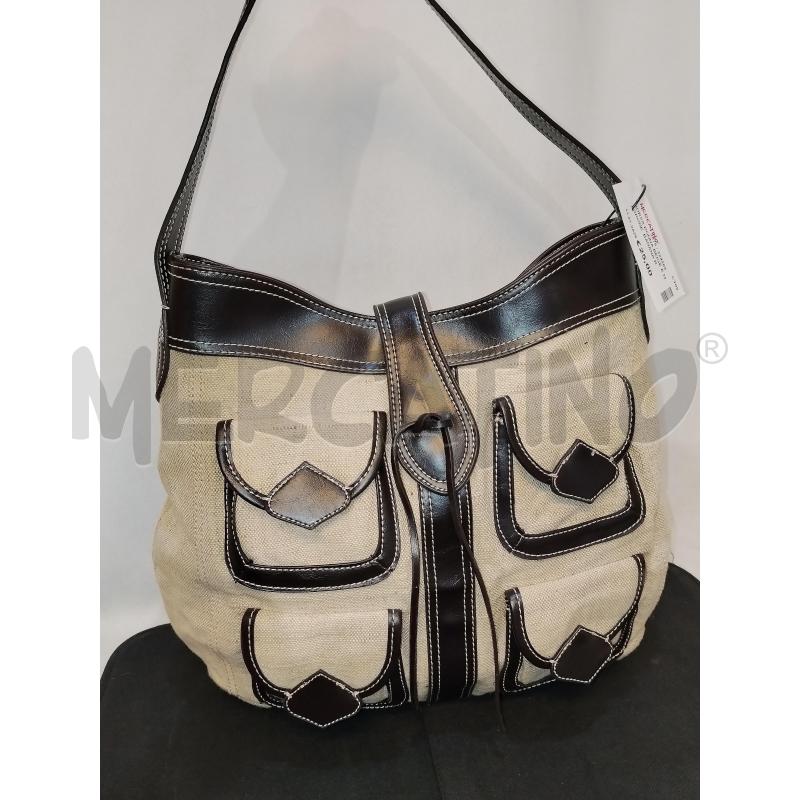 BORSA DONNA BEIGE E MARRONE  BANANA REPUBLIC  | Mercatino dell'Usato Catania stazione centrale 1