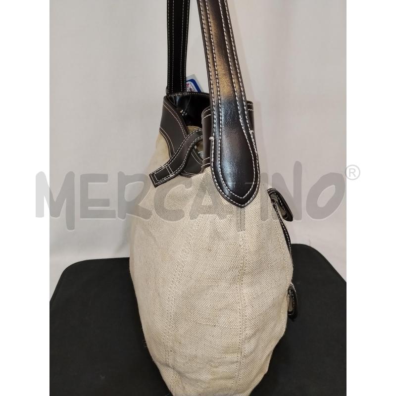 BORSA DONNA BEIGE E MARRONE  BANANA REPUBLIC  | Mercatino dell'Usato Catania stazione centrale 2