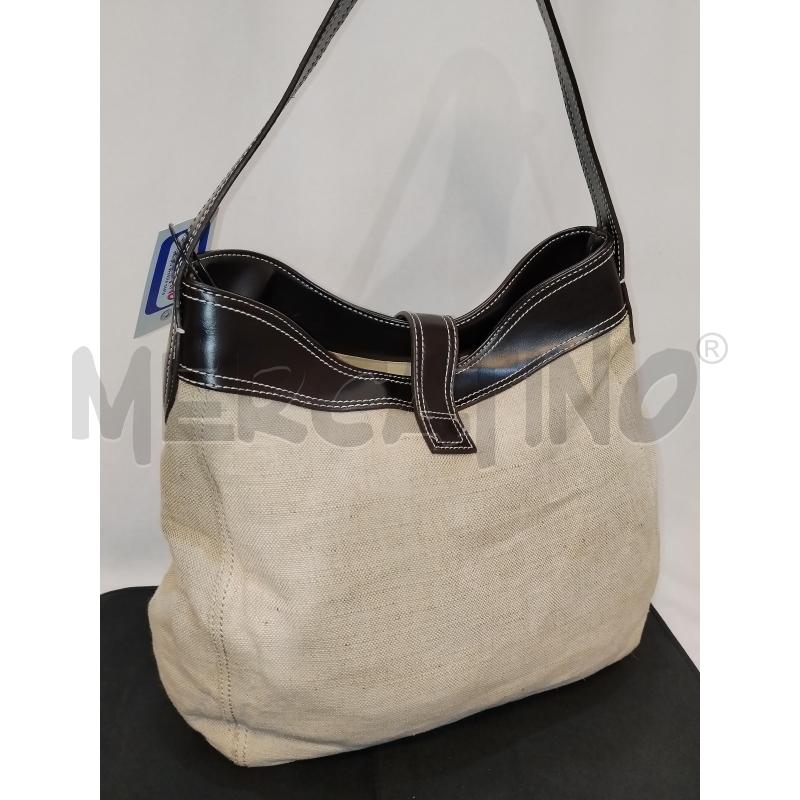 BORSA DONNA BEIGE E MARRONE  BANANA REPUBLIC  | Mercatino dell'Usato Catania stazione centrale 3