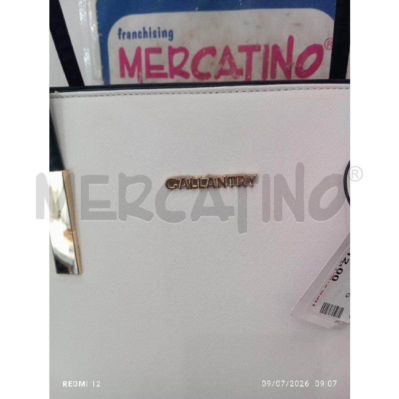 BORSA DONNA BIANCA  GALLANTRY | Mercatino dell'Usato Catania stazione centrale 2