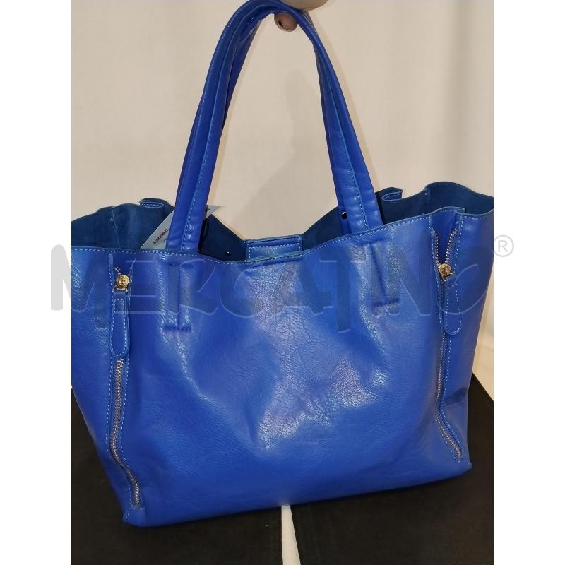 BORSA DONNA BLU ELETTRICO CON BORCHE E STRASS | Mercatino dell'Usato Catania stazione centrale 3