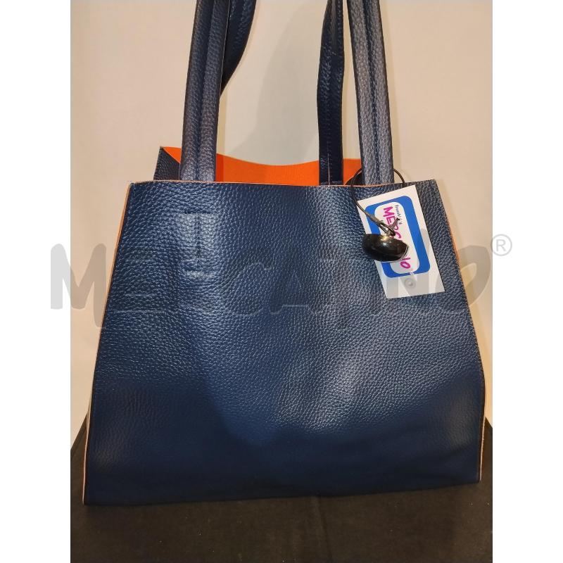 BORSA DONNA BLU  TECNA  | Mercatino dell'Usato Catania stazione centrale 1