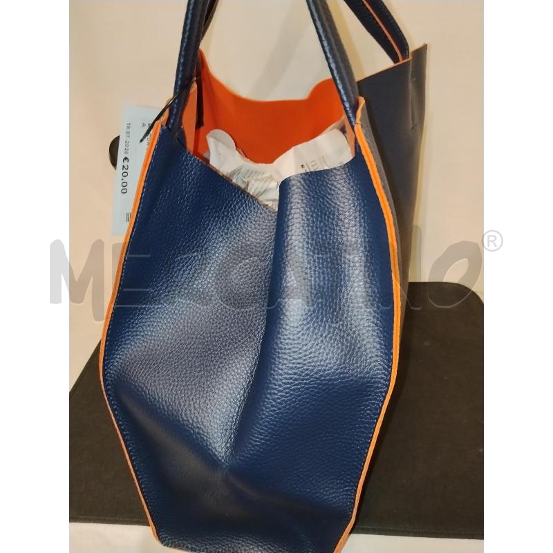 BORSA DONNA BLU  TECNA  | Mercatino dell'Usato Catania stazione centrale 2