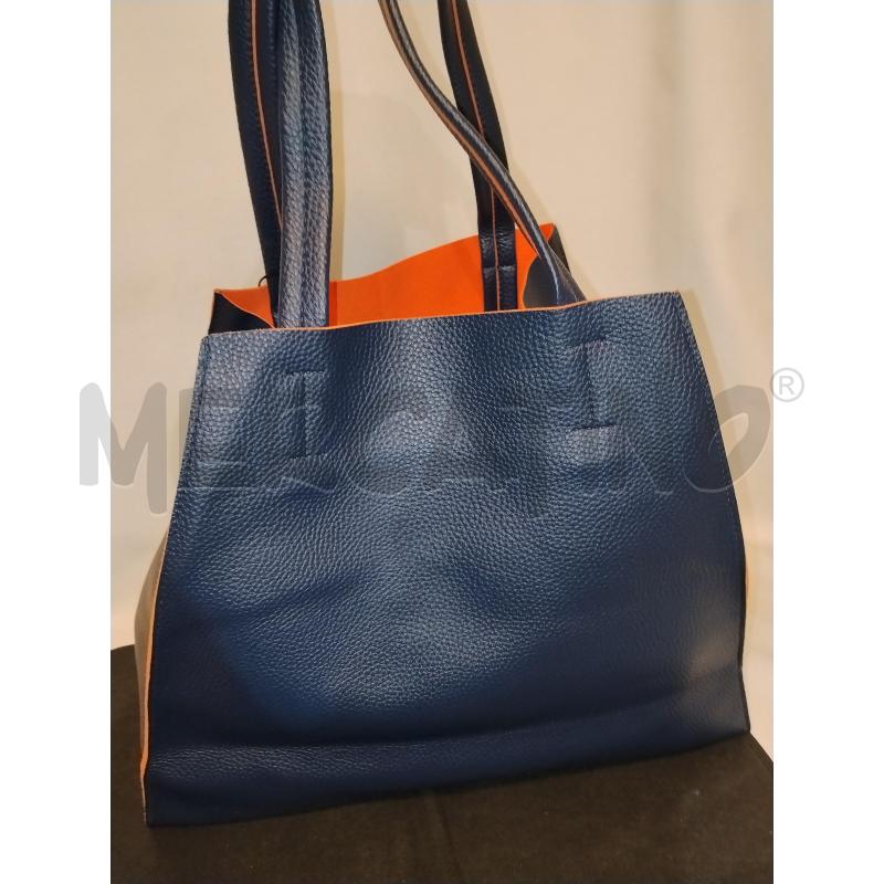 BORSA DONNA BLU  TECNA  | Mercatino dell'Usato Catania stazione centrale 3