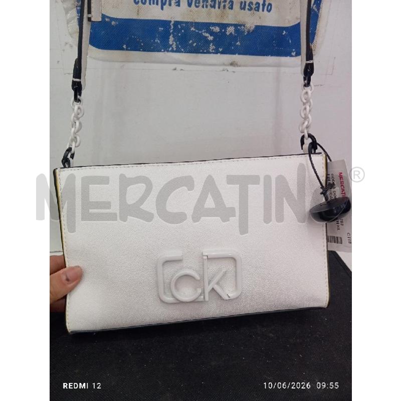 BORSA DONNA CALVIN KLEIN BIANCA | Mercatino dell'Usato Catania stazione centrale 2