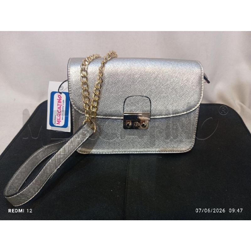 BORSA DONNA CARPISA GRIGIA E NERA | Mercatino dell'Usato Catania stazione centrale 4