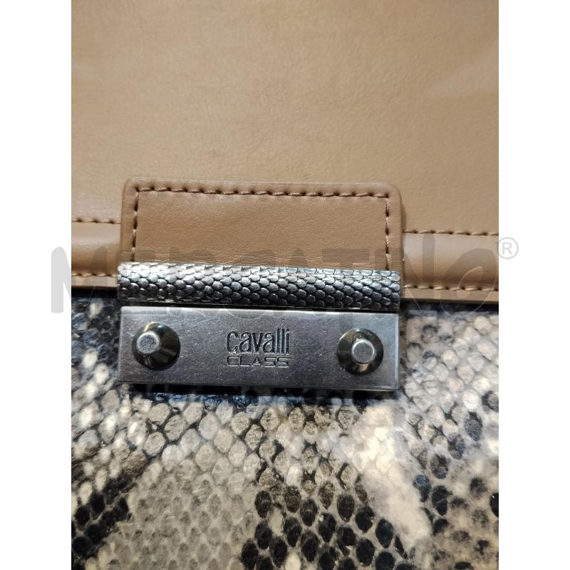 BORSA DONNA CAVALLI MARRONE E BEIGE  | Mercatino dell'Usato Catania stazione centrale 4