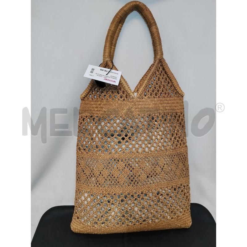 BORSA DONNA ETNICA IN PAGLIA  | Mercatino dell'Usato Catania stazione centrale 2