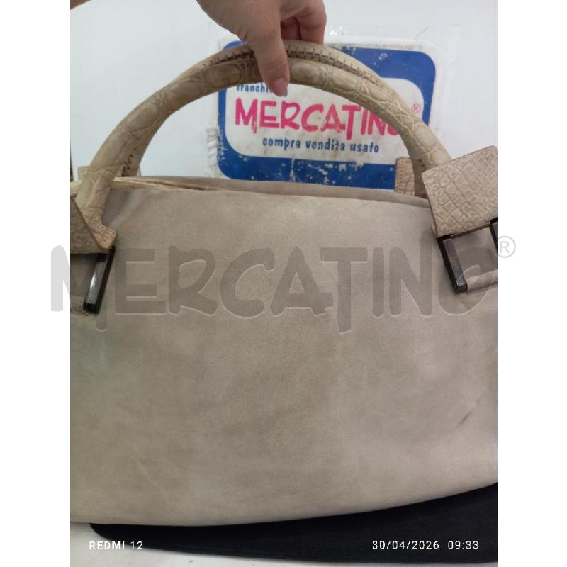 BORSA DONNA FENDI CAMOSCIO E PELLE TORTORA | Mercatino dell'Usato Catania stazione centrale 3