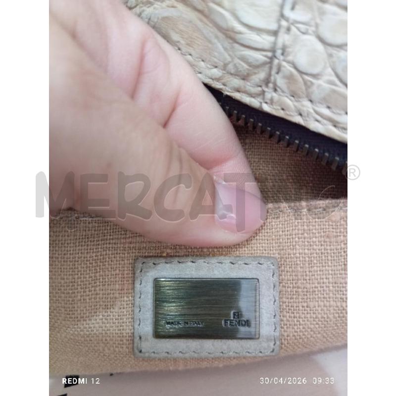BORSA DONNA FENDI CAMOSCIO E PELLE TORTORA | Mercatino dell'Usato Catania stazione centrale 4