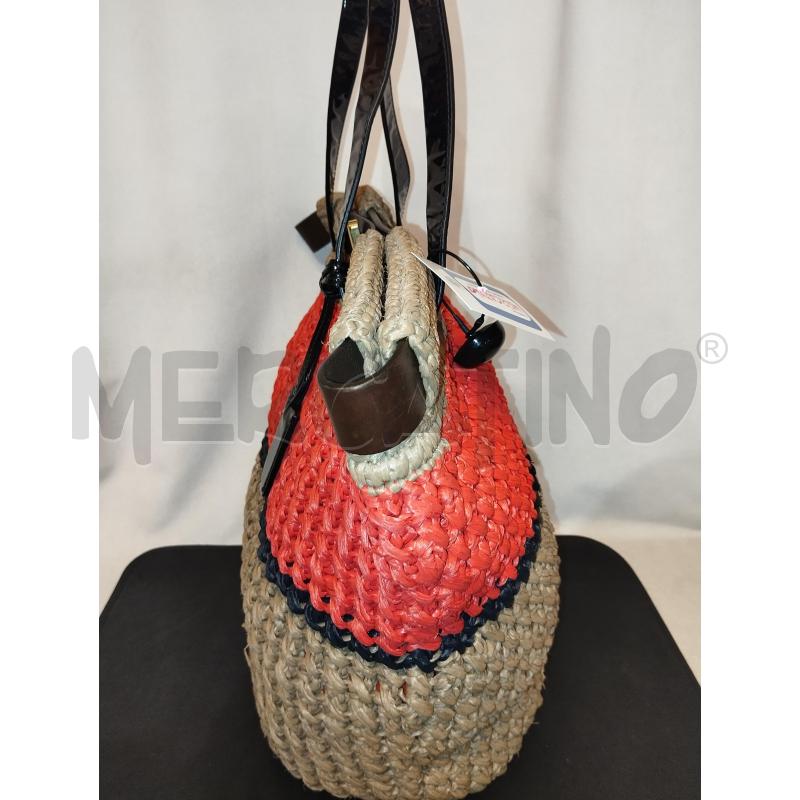 BORSA DONNA FURLA IN PAGLIA  | Mercatino dell'Usato Catania stazione centrale 2