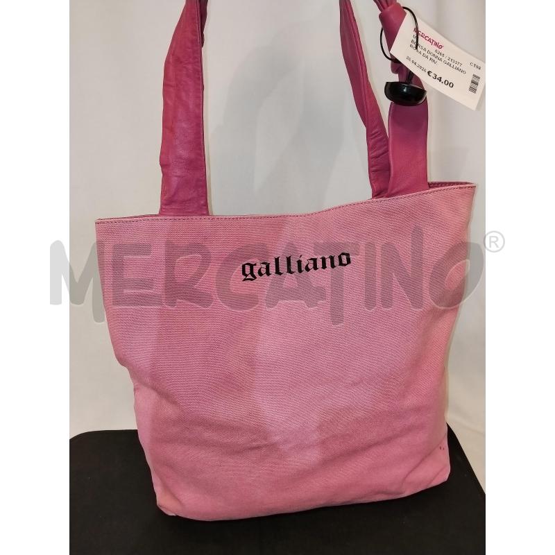 BORSA DONNA GALLIANO ROSA DA RIV. | Mercatino dell'Usato Catania stazione centrale 3