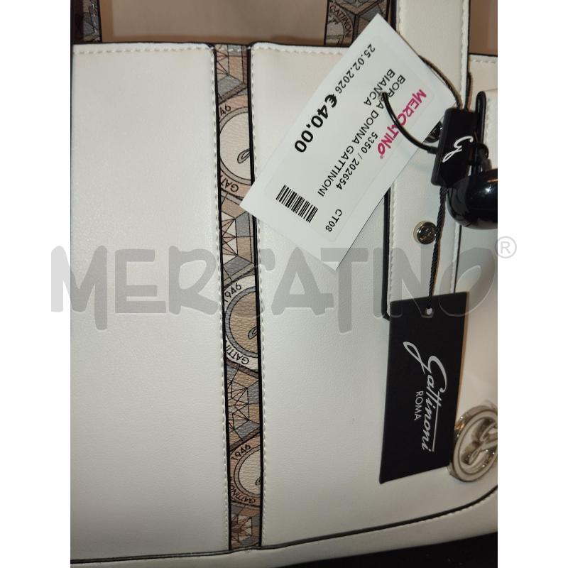 BORSA DONNA GATTINONI BIANCA | Mercatino dell'Usato Catania stazione centrale 4