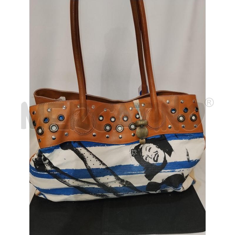 BORSA DONNA GIANFRANCO  FERRE IN TELA  | Mercatino dell'Usato Catania stazione centrale 3